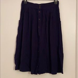 High waisted flowy skirt